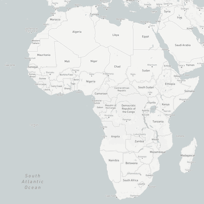 Map for Africa