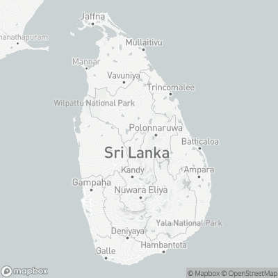 Map for Sri Lanka