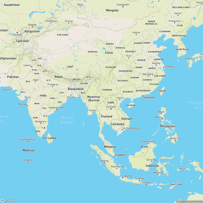 Map for Asia