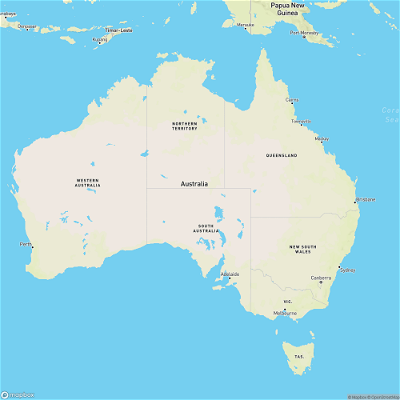Map for Australia