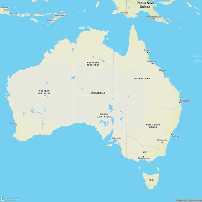 Map for Australia