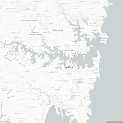 Map for Sydney