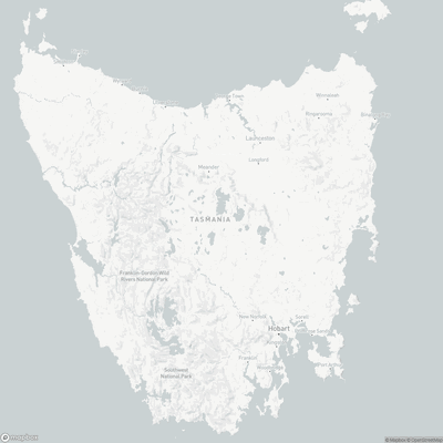 Map for Tasmania