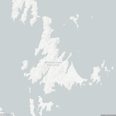 Map for The Whitsunday Islands